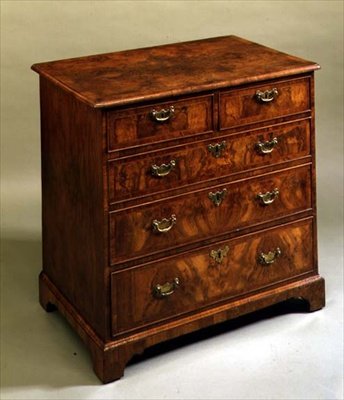 Cassettone di Giorgio I con piedi a staffa, c.1720 da English School